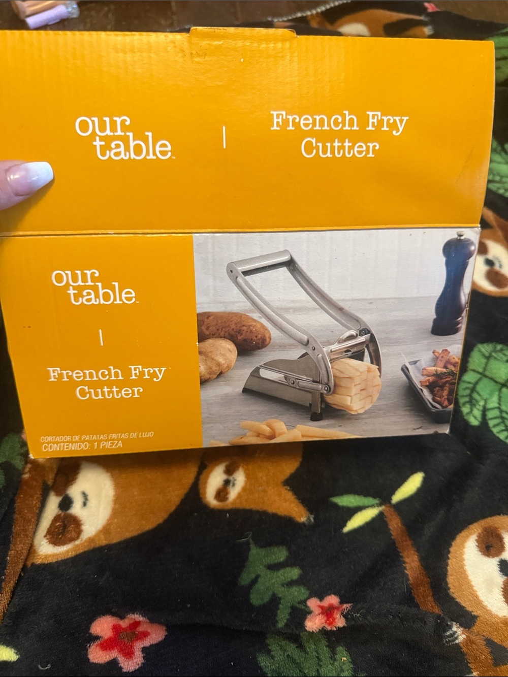 French Fry Cutter - Silver used once